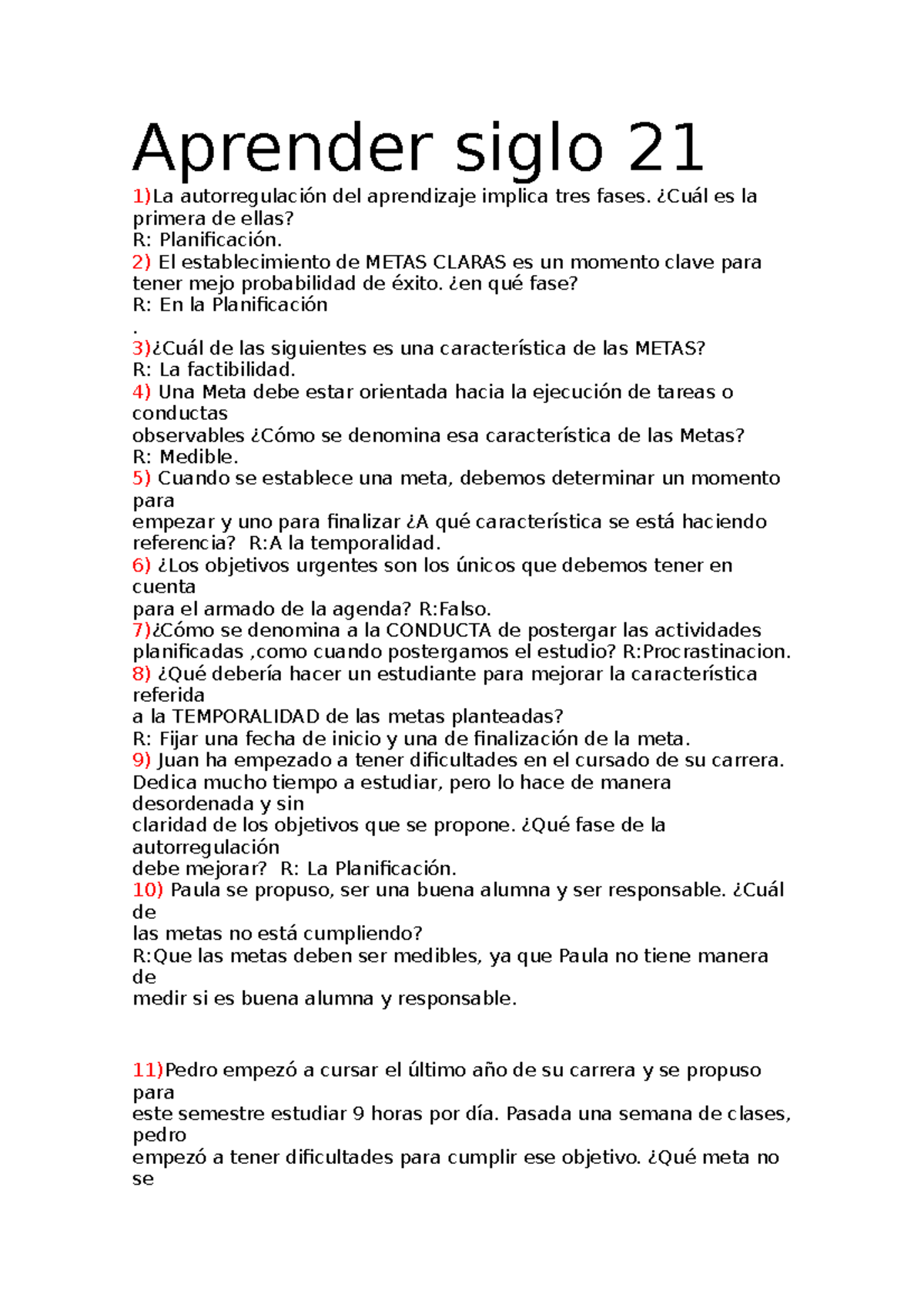 Perguntero 1 Parcial Aprender En Siglo 21 Aprender Siglo 21 1la