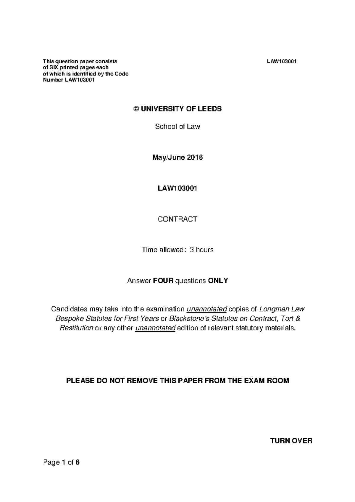 contract-law-past-paper-this-question-paper-consists-law-of-six