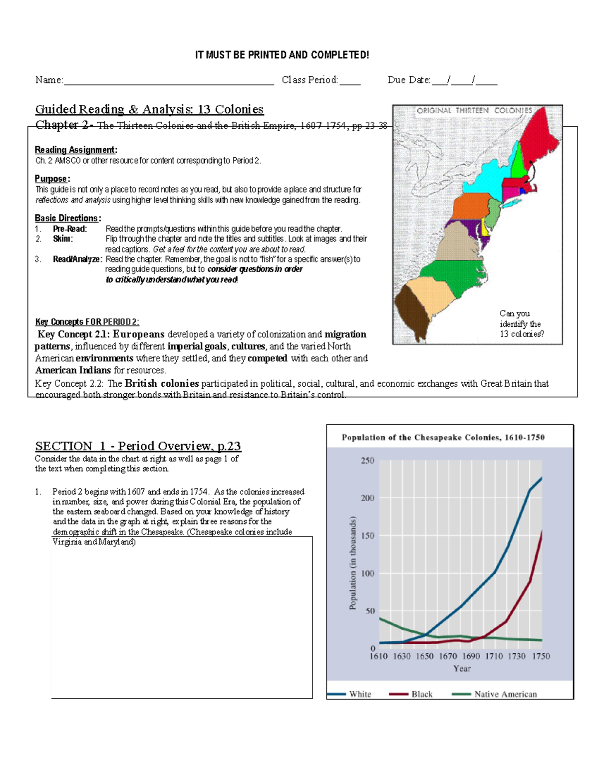 Amsco Chapter 02 Reading Guide - IT MUST BE PRINTED AND COMPLETED ...