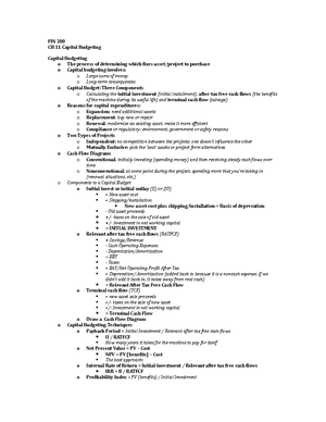 Exam 1 Formula Sheet - EXAM 1 – FORMULA SHEET FORMULAS FOR EXAM 1 - SCM ...