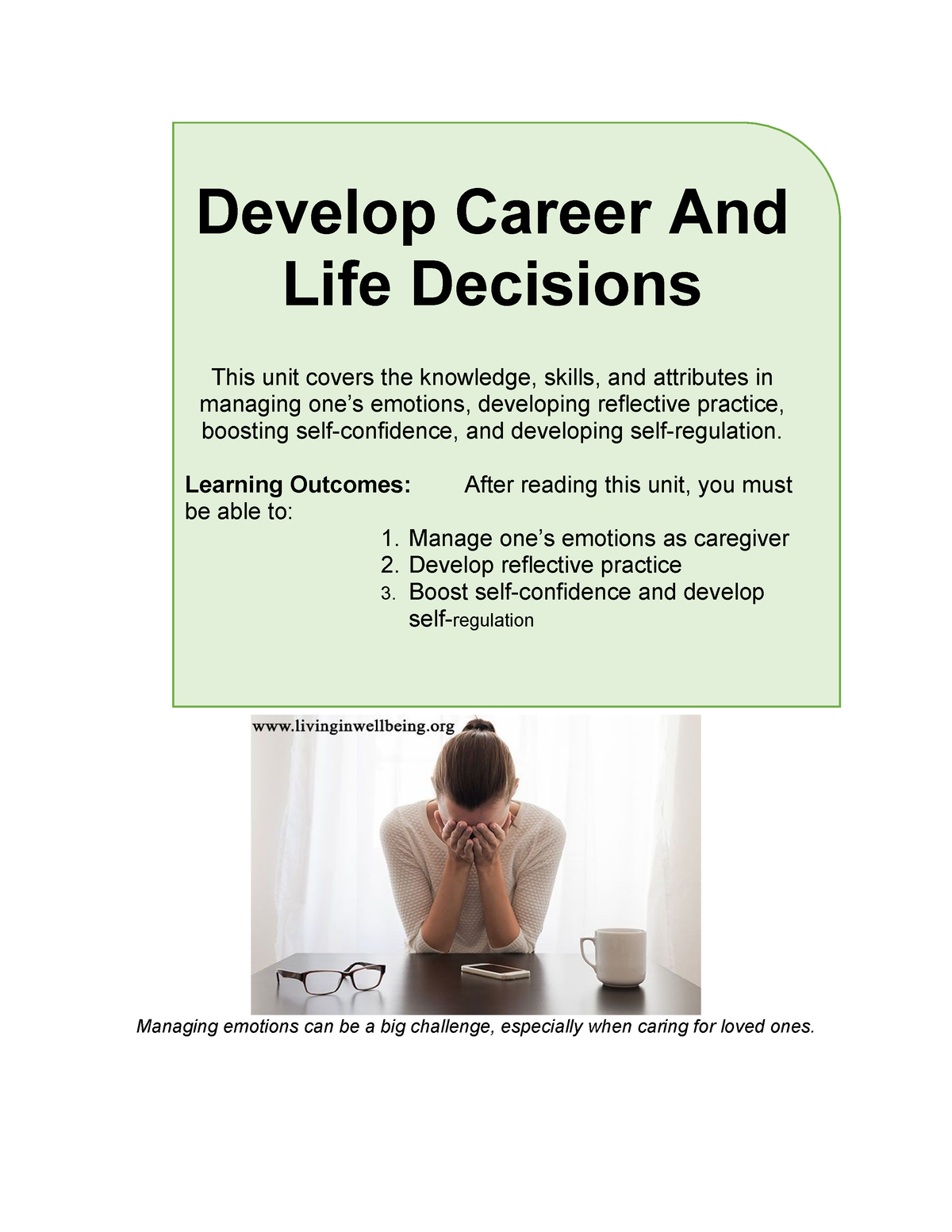 Develop Career And Life Decisions In Tagalog