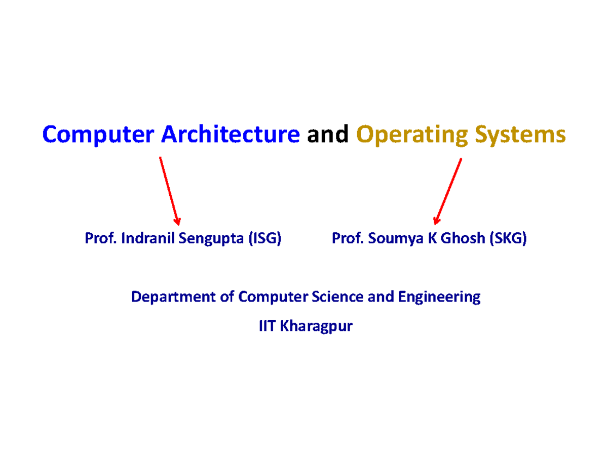 CAOS-General Announcement - Computer Architecture and Operating ...