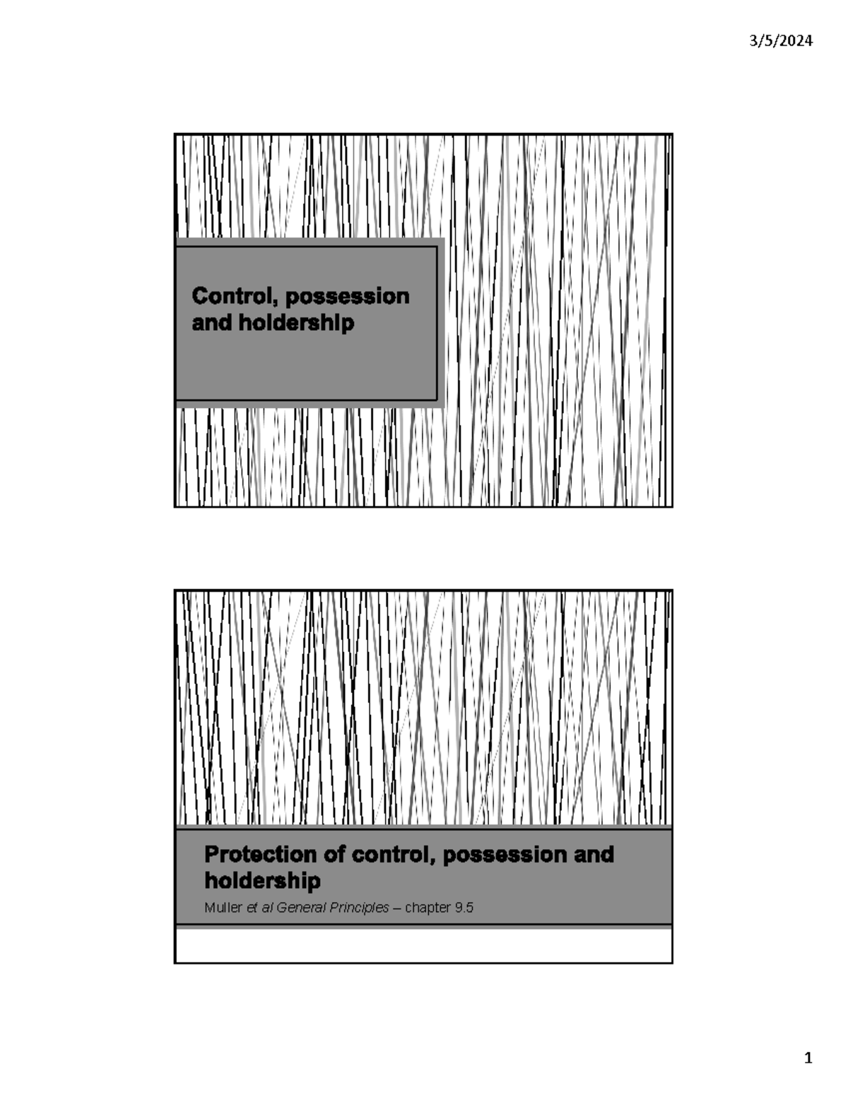 2024 Control, possession and holdership Protection (printer friendly ...