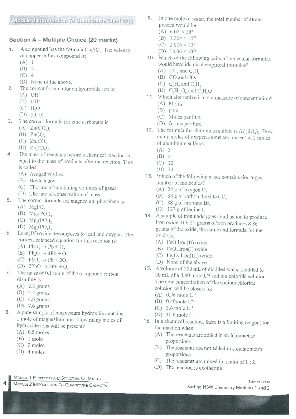Module 2 Topic Test - Seg EON Sing Module 2 introduction 40 (auanutauve ...
