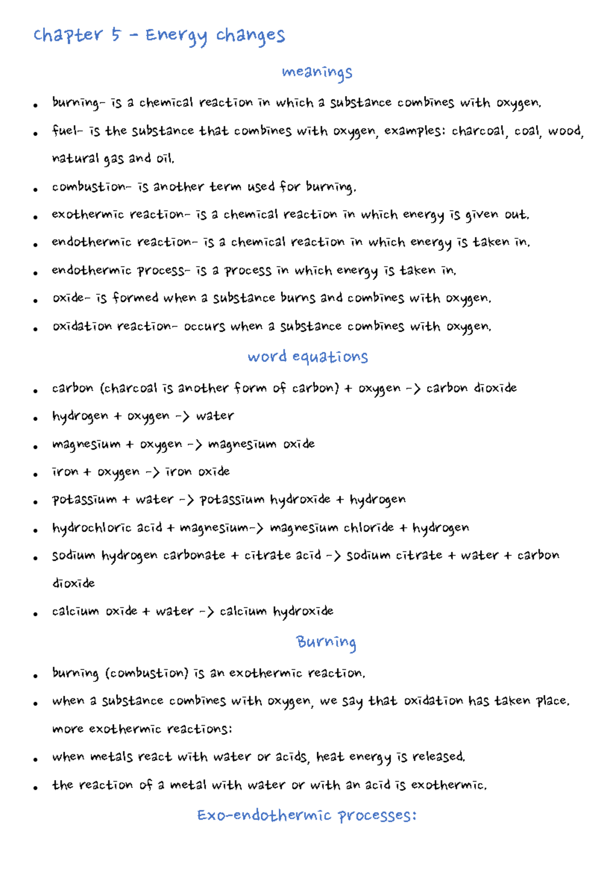 Chapter 5 science lecture notes for science chapter5 energychanges