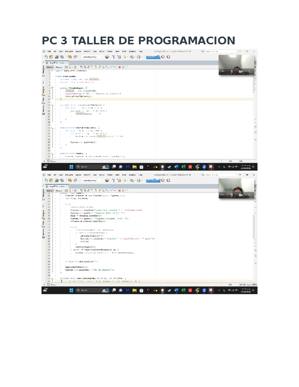 Pregunta 2 pc3 - Taller de programacion - PC 3 TALLER DE PROGRAMACION ...