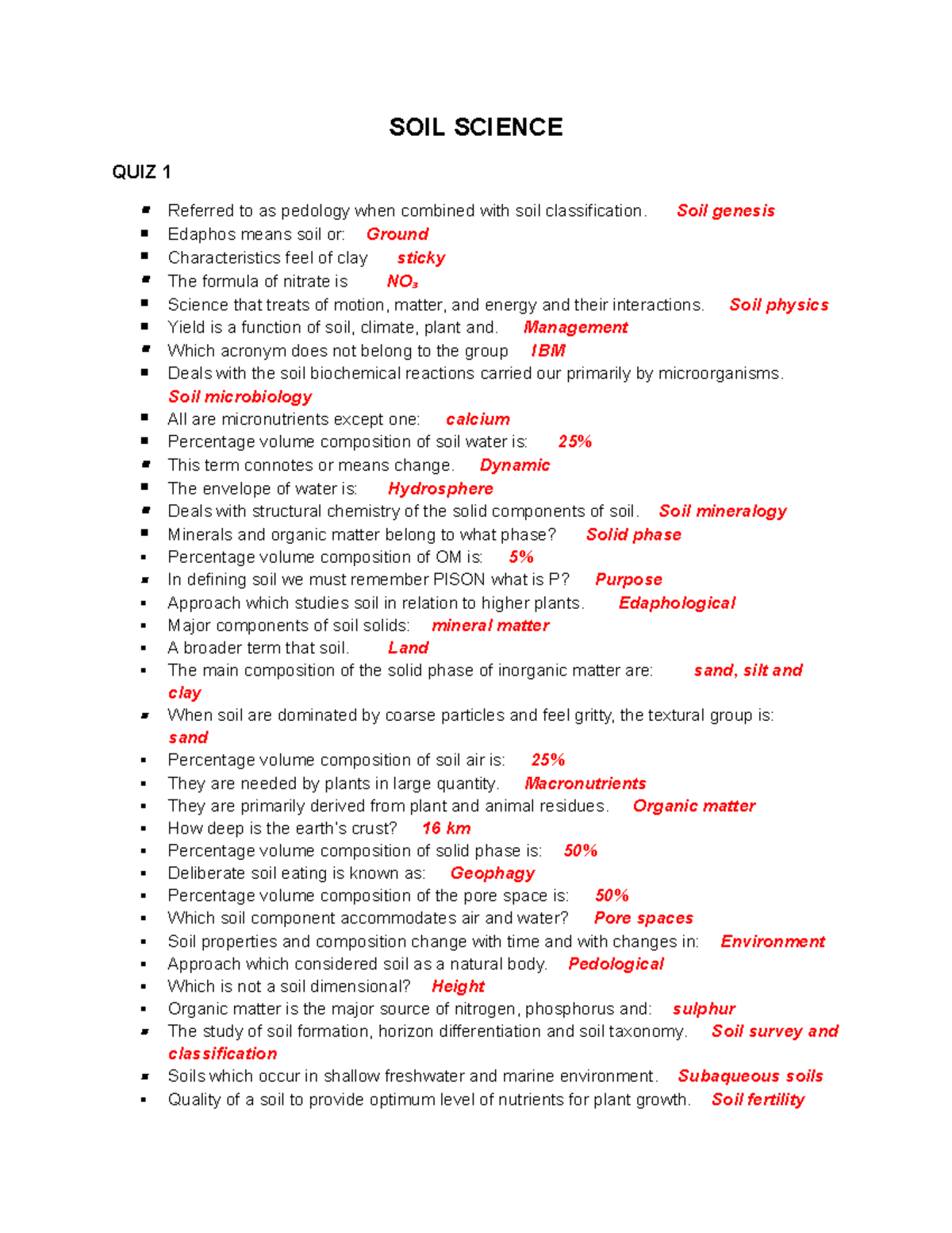 Midterm Soil Science Reviewer SOIL SCIENCE QUIZ 1 Referred to as