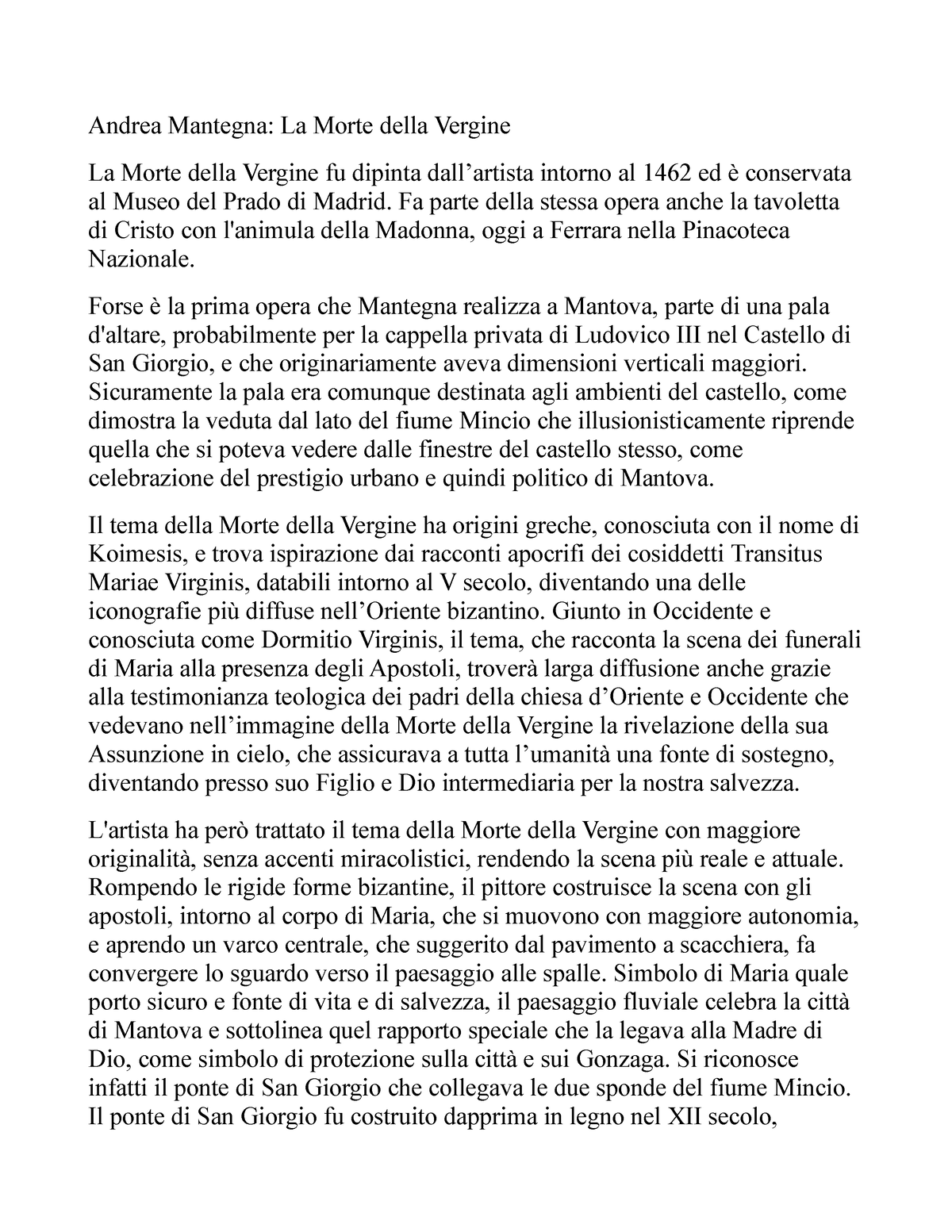 Andrea Mantegna - descrizione vita dell'autore e le sue opere - Andrea ...