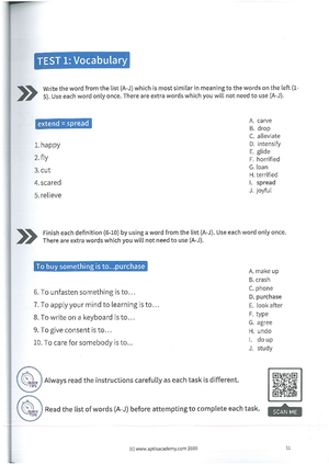 B2 EXAM - Examen B2 - Inglés - Studocu