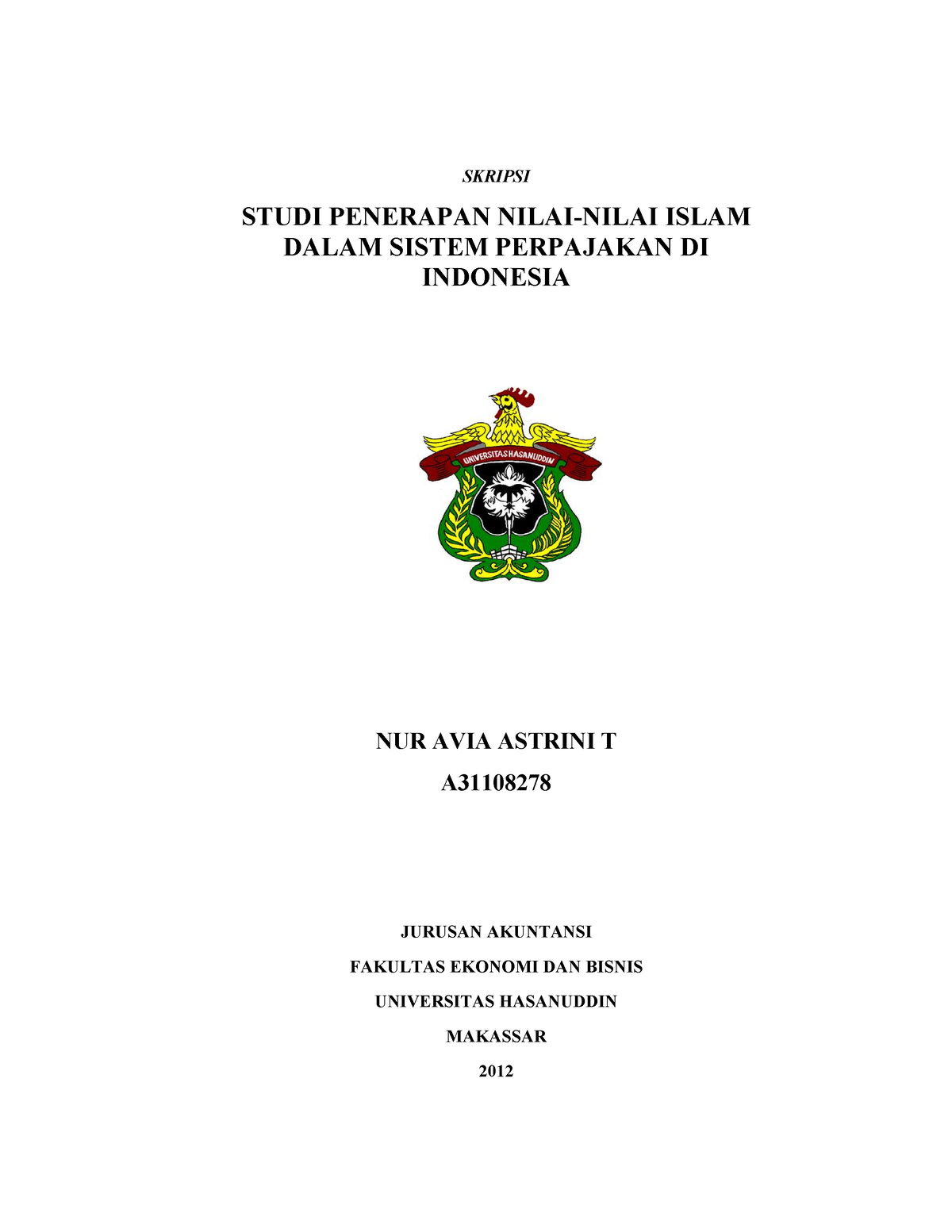 Ref 3 - Practical Work - SKRIPSI STUDI PENERAPAN NILAI-NILAI ISLAM ...