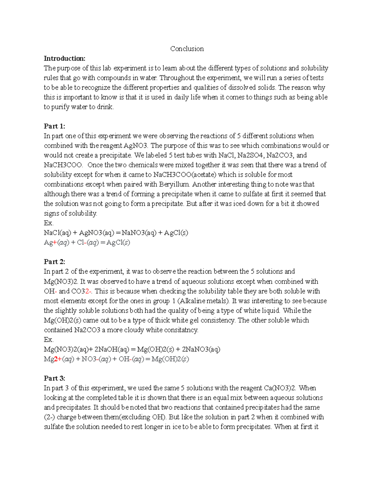 Exp3 - lab report - Conclusion Introduction: The purpose of this lab ...