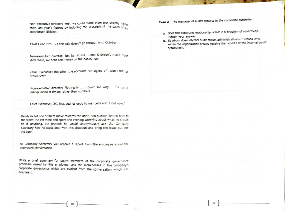 OA C1 - Operations Auditing - director: Well, we could make them just ...