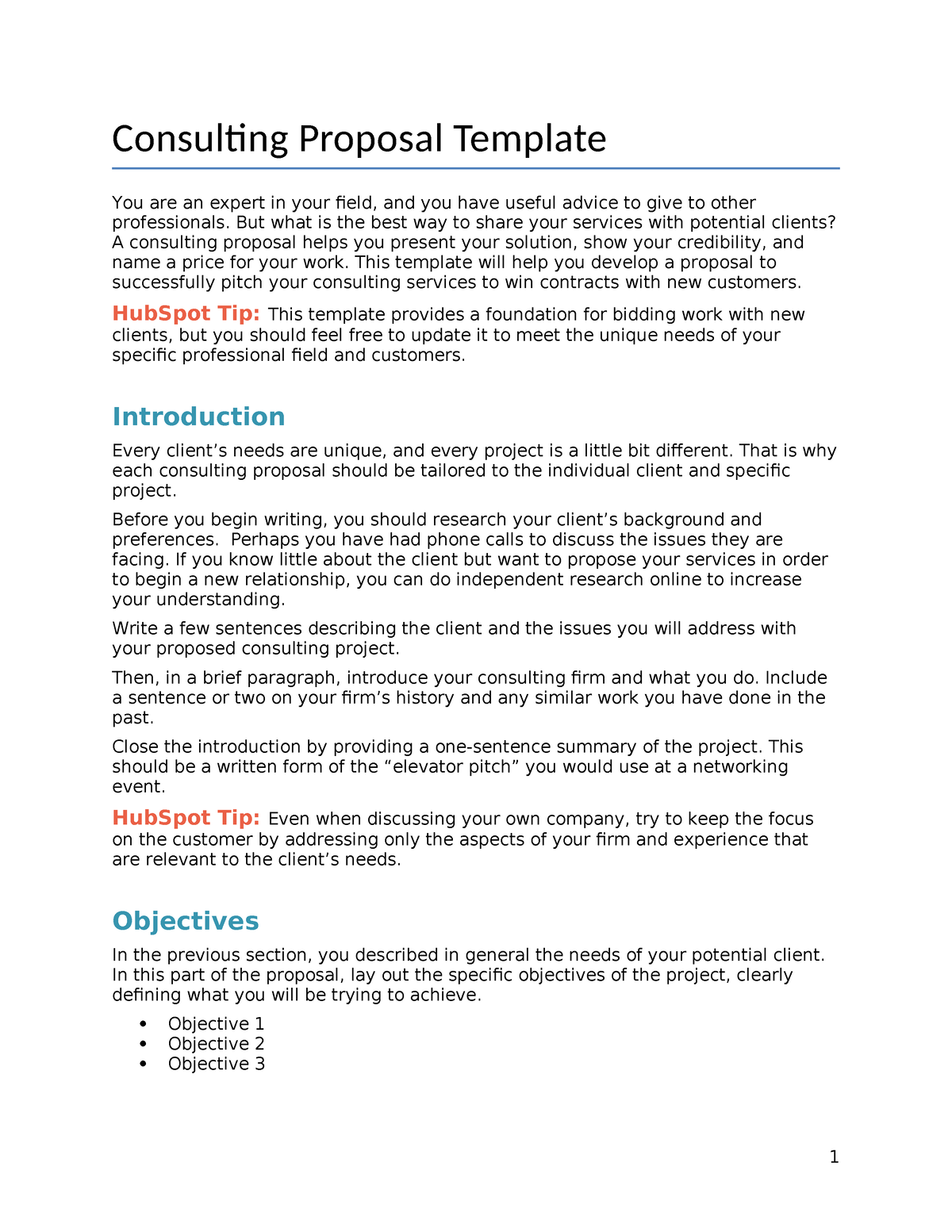 Plantilla propuesta consultor - Consulting Proposal Template You are an ...