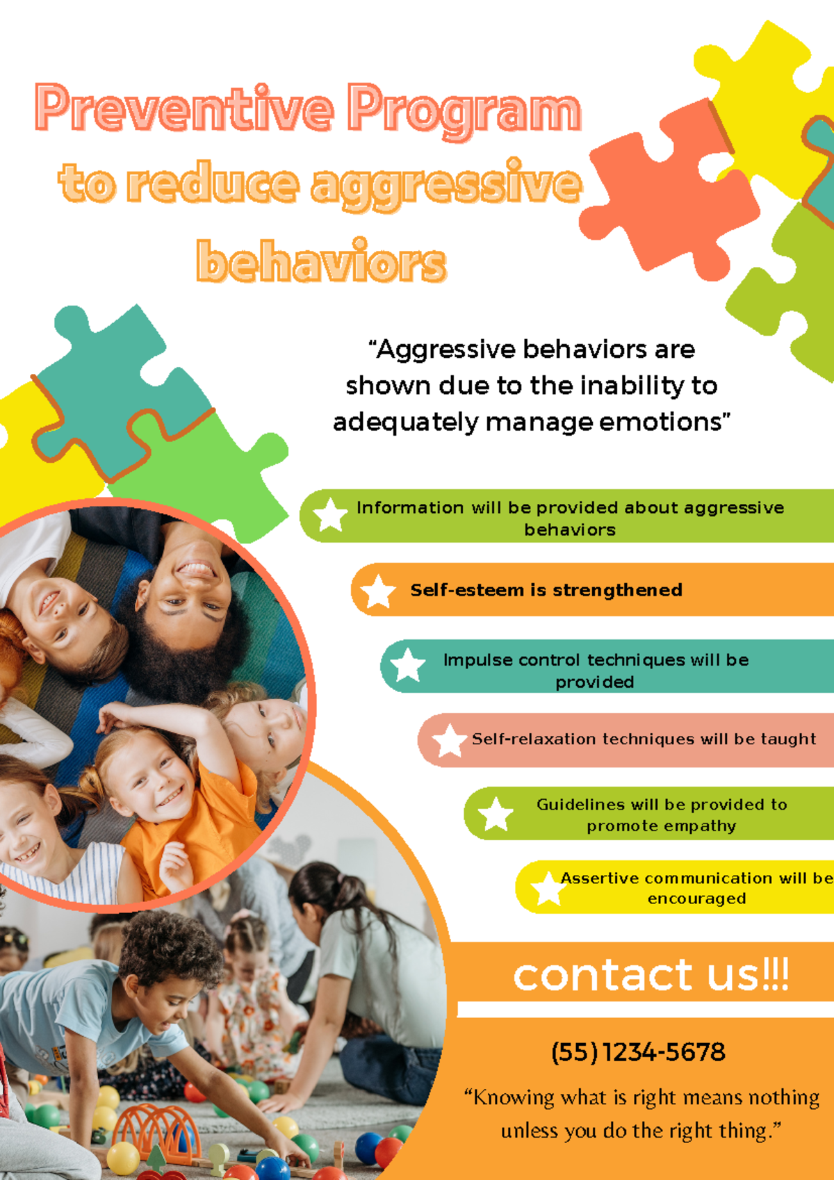 Grupo 8 - Preventive ProgramPreventive Program to reduce aggressive to ...