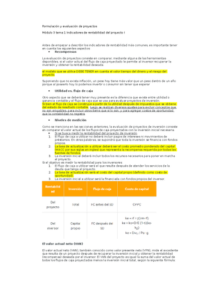 Resumen Formulación - Mods 1 Y 2 - Resumen Formulación Y Evaluación De ...