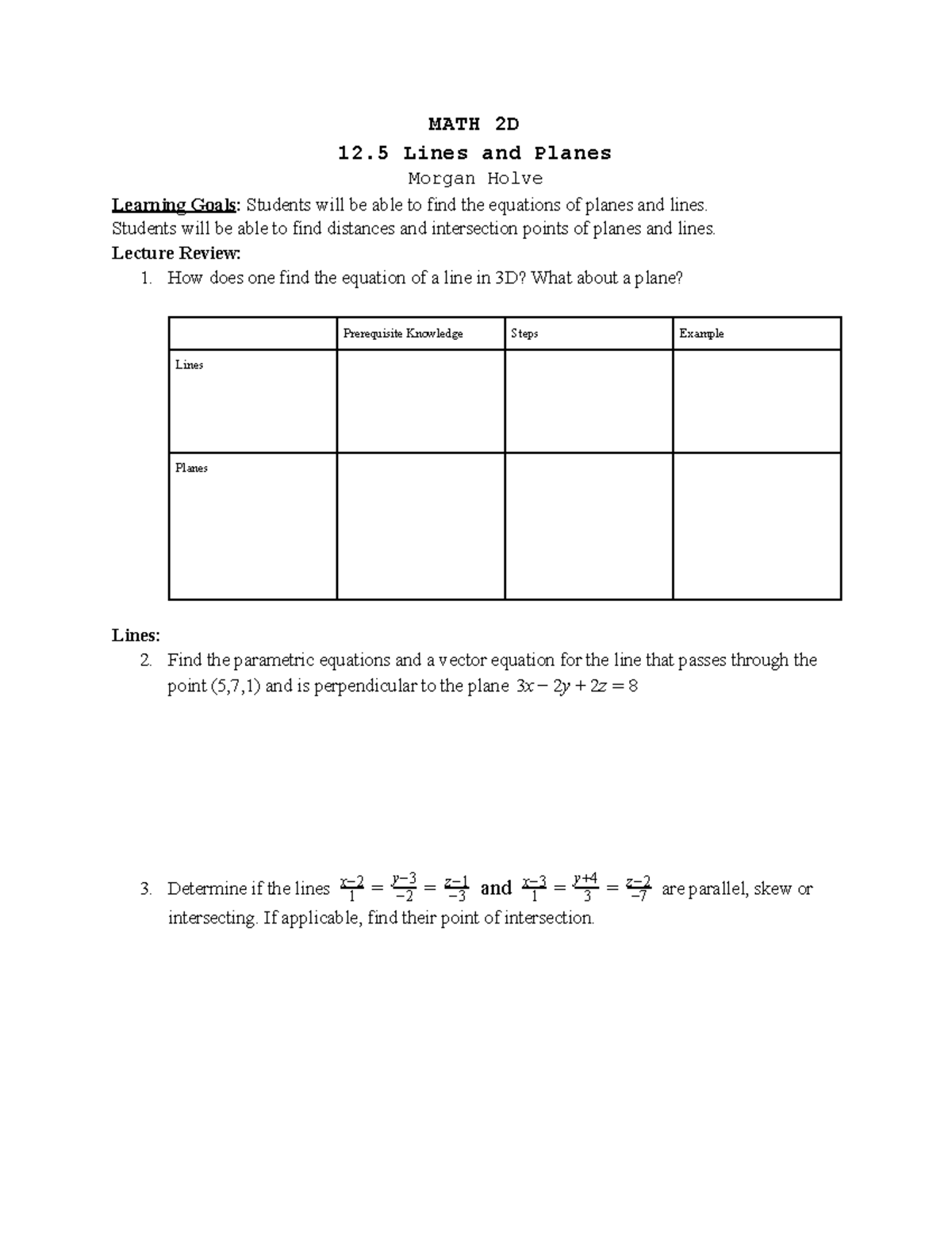 12-5-lines-and-planes-math-2d-12-lines-and-planes-morgan-holve