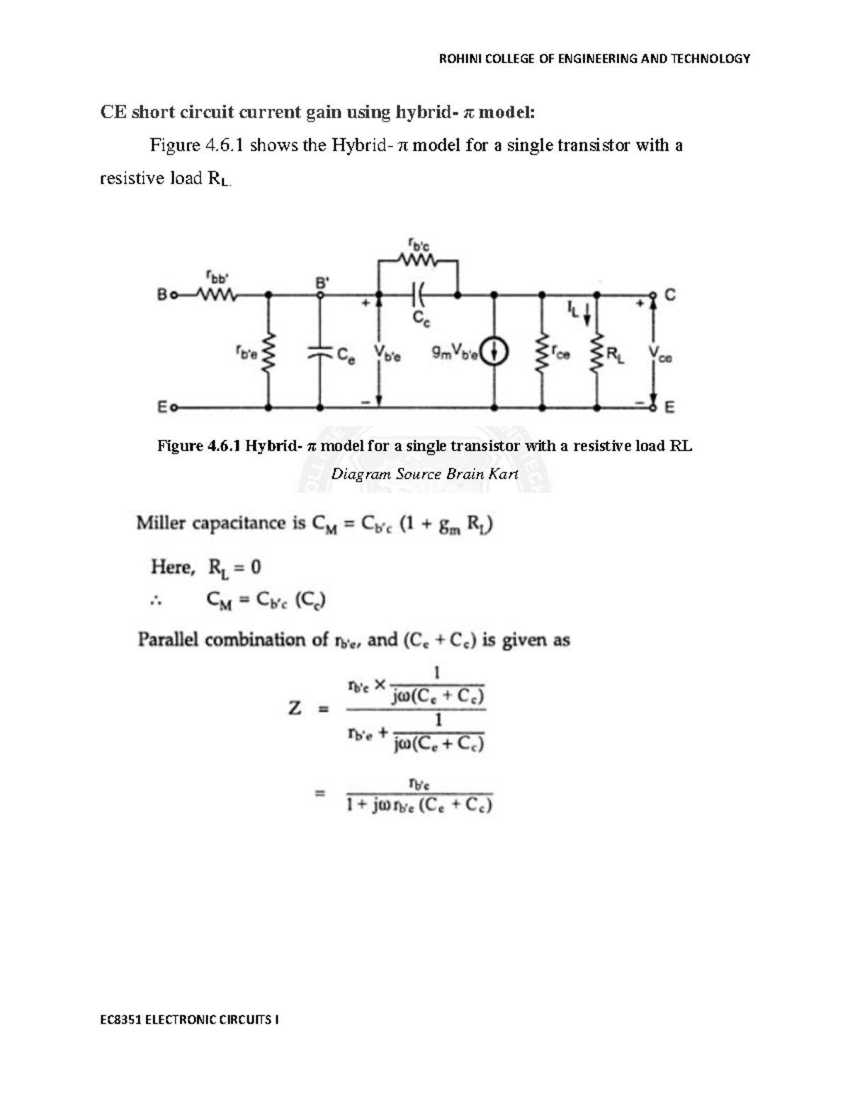 Rohini 62616777627 Useful pdf CE short circuit current gain using