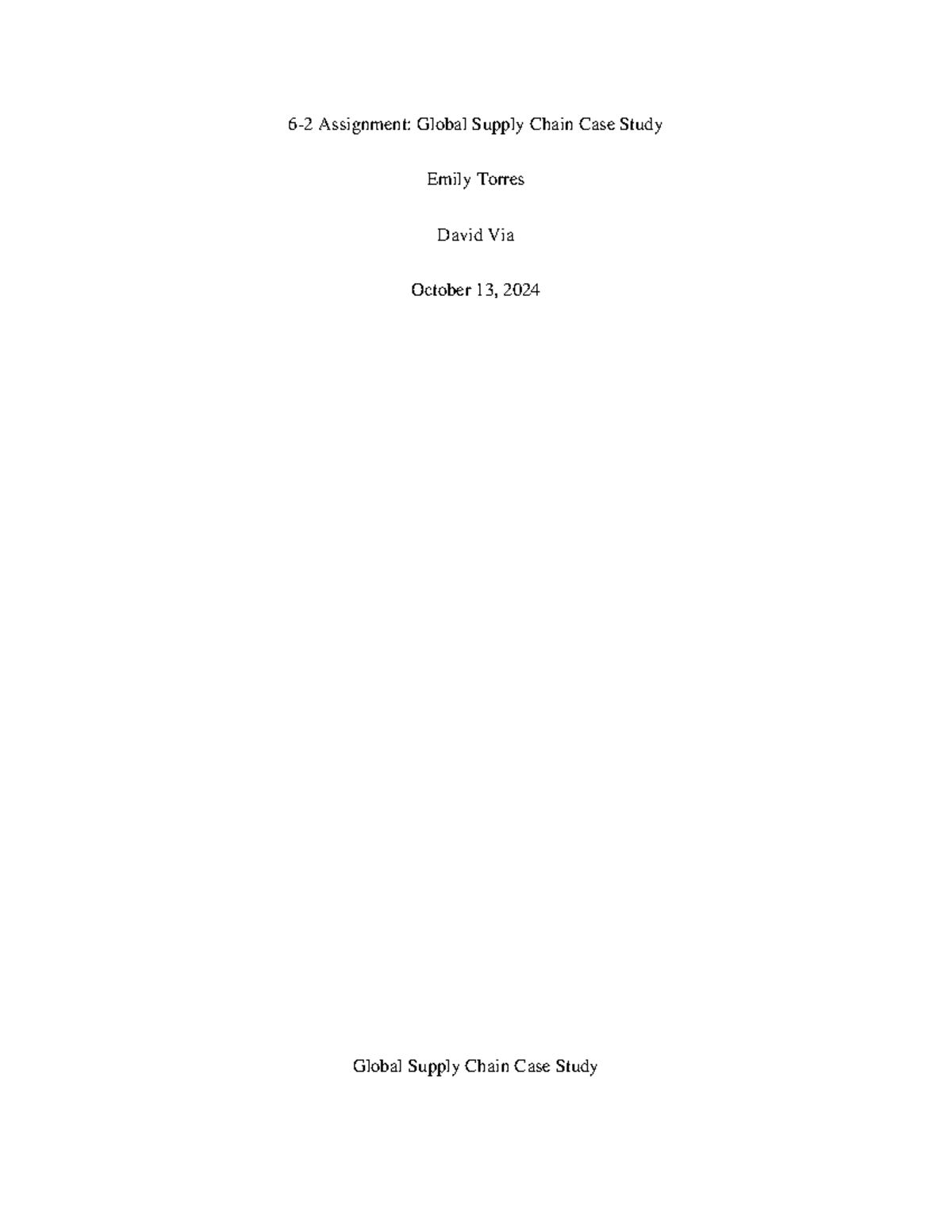 6-2 Assignment Global Supply Chain Case Study - Who Apple thought was ...