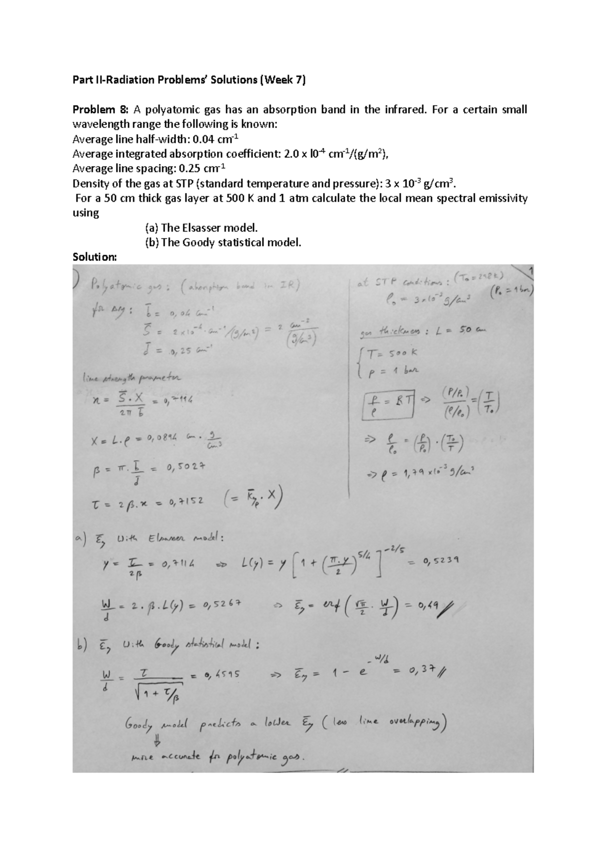 Soluções dos problemas de Radiação II - Part II-Radiation Problems ...