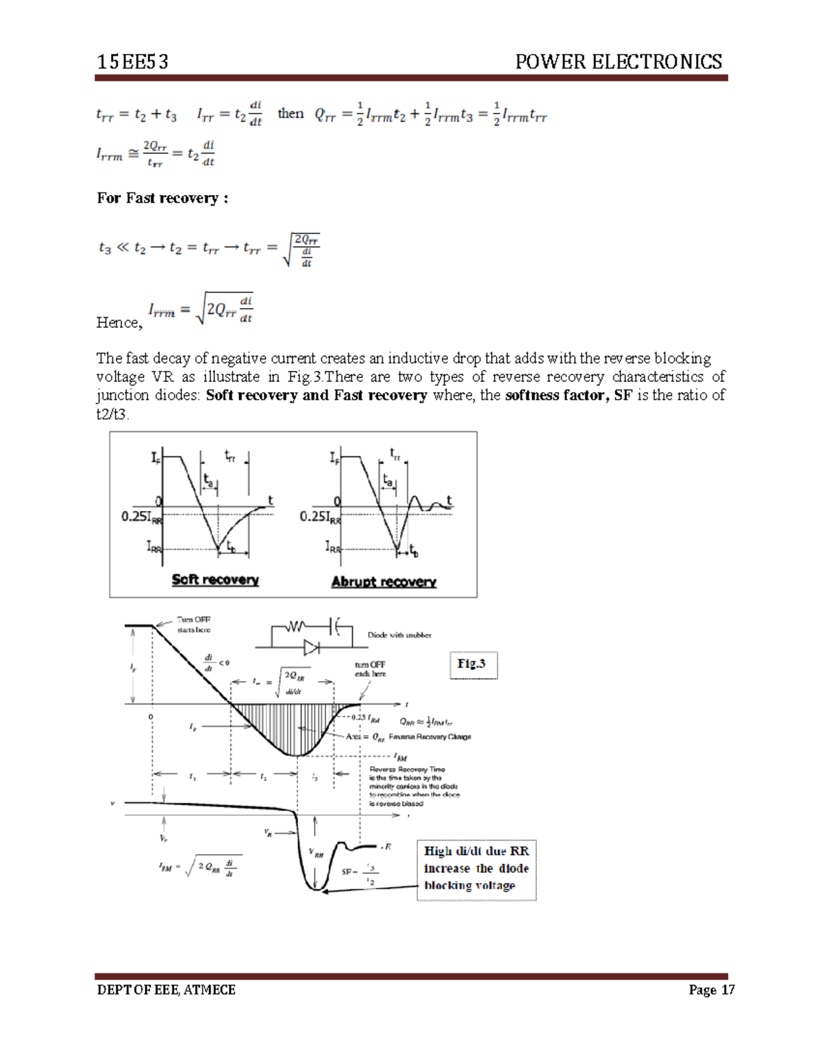 Power Electronics Module1b 15EE53 POWER ELECTRONICS DEPT OF EEE
