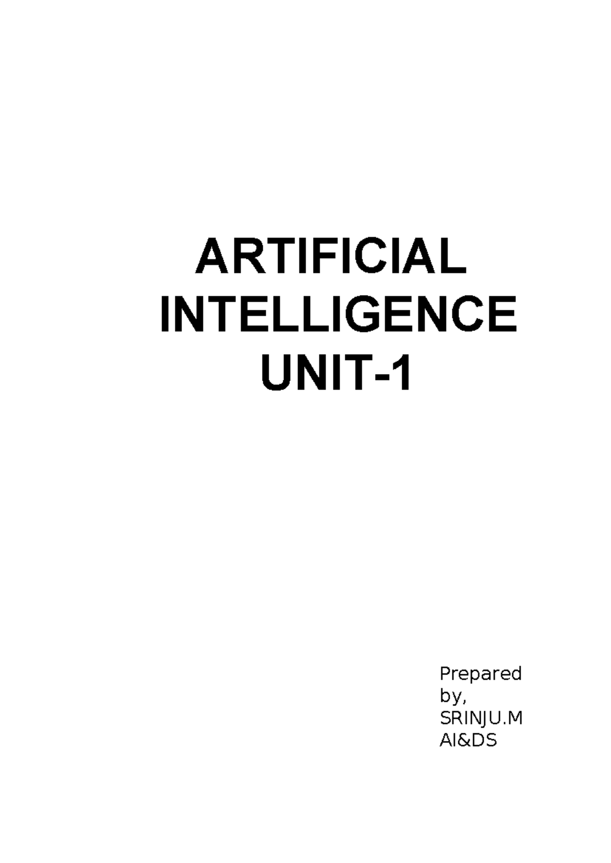 AL3391 AI UNIT 1 Notes - nolted - CONNECT WITH US WEBSITE ...