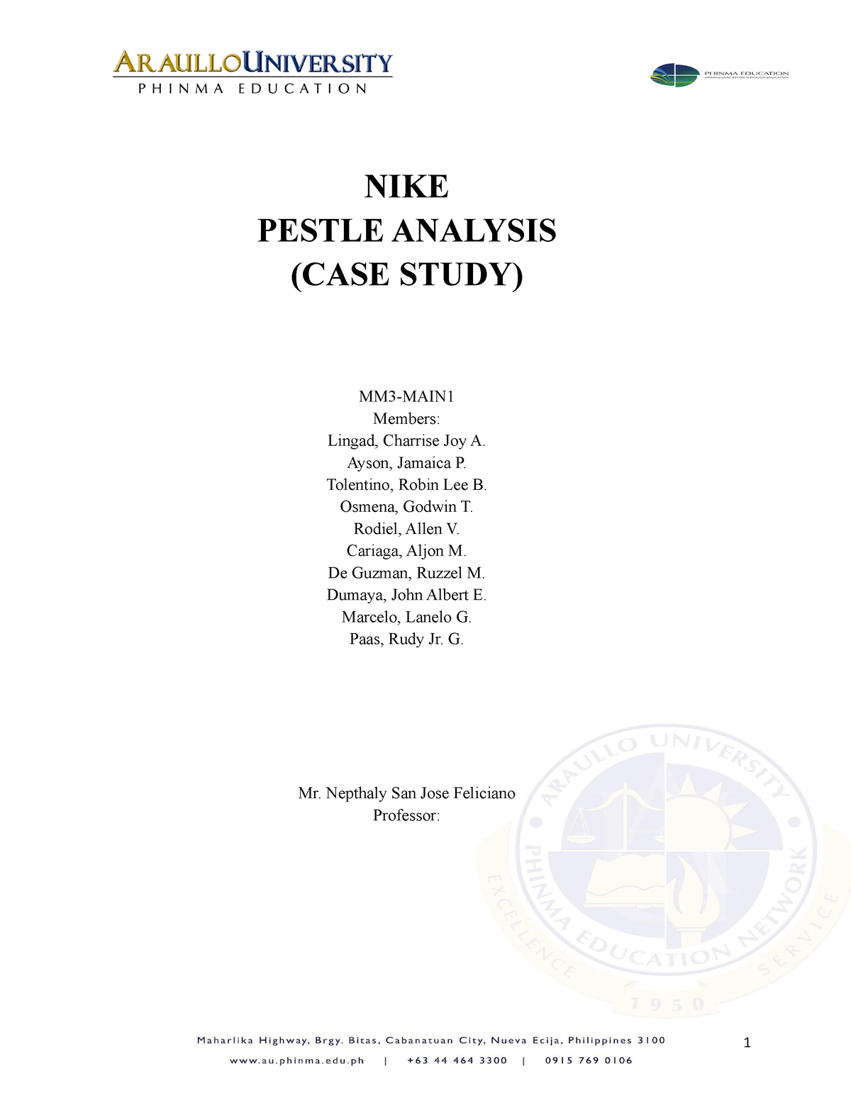 Nike Pestle Nike Pestle Analysis Case Study Mm Main Members