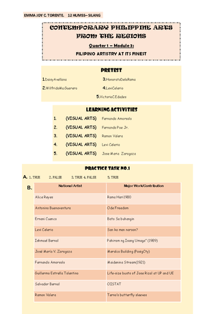 Inquiries, Investigation, AND Immersion- Quarter 1– Module 4 - Lesson 3 ...