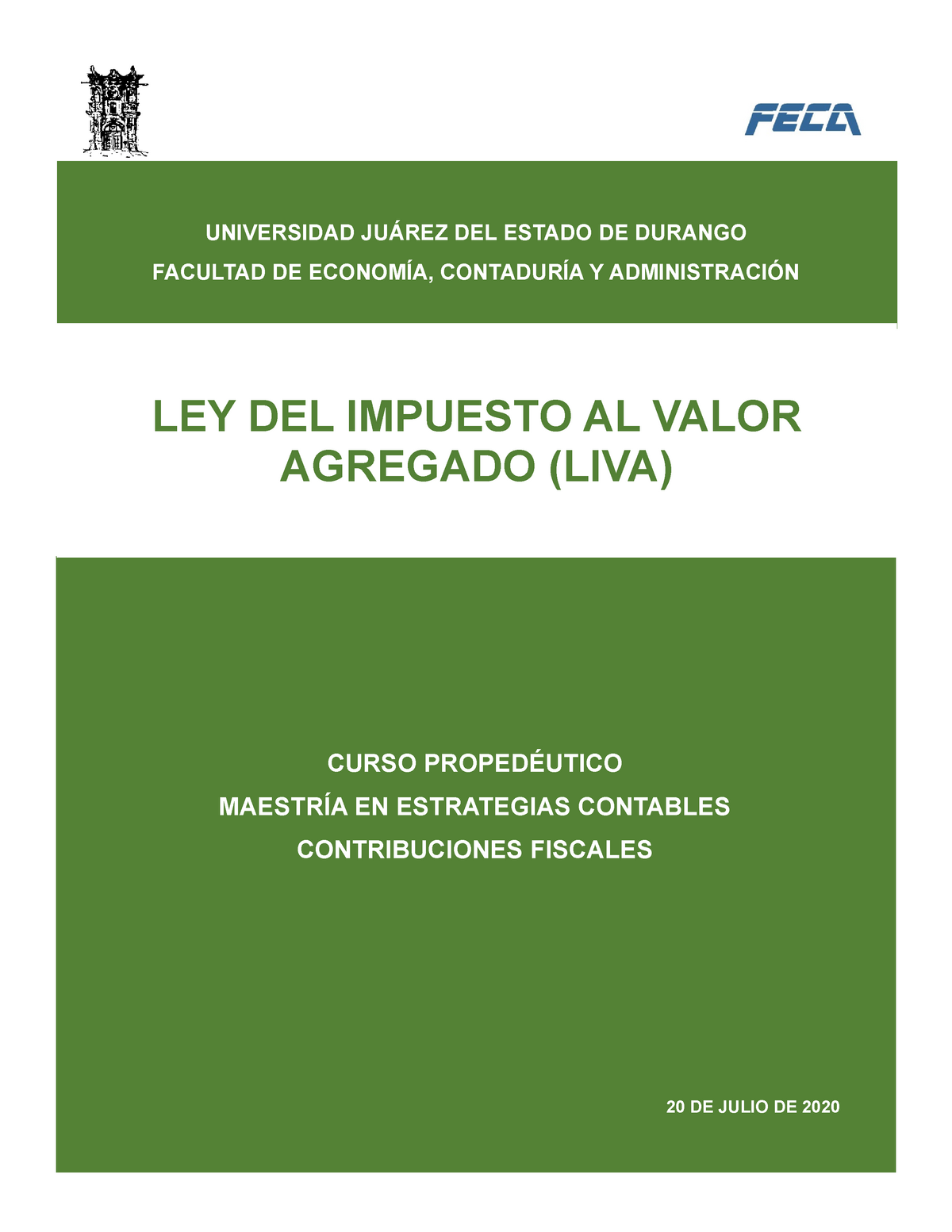 Ensayo Ley Del Impuesto Al Valor Agregado 20 De Julio De 2020 Ley Del Impuesto Al Valor 2682