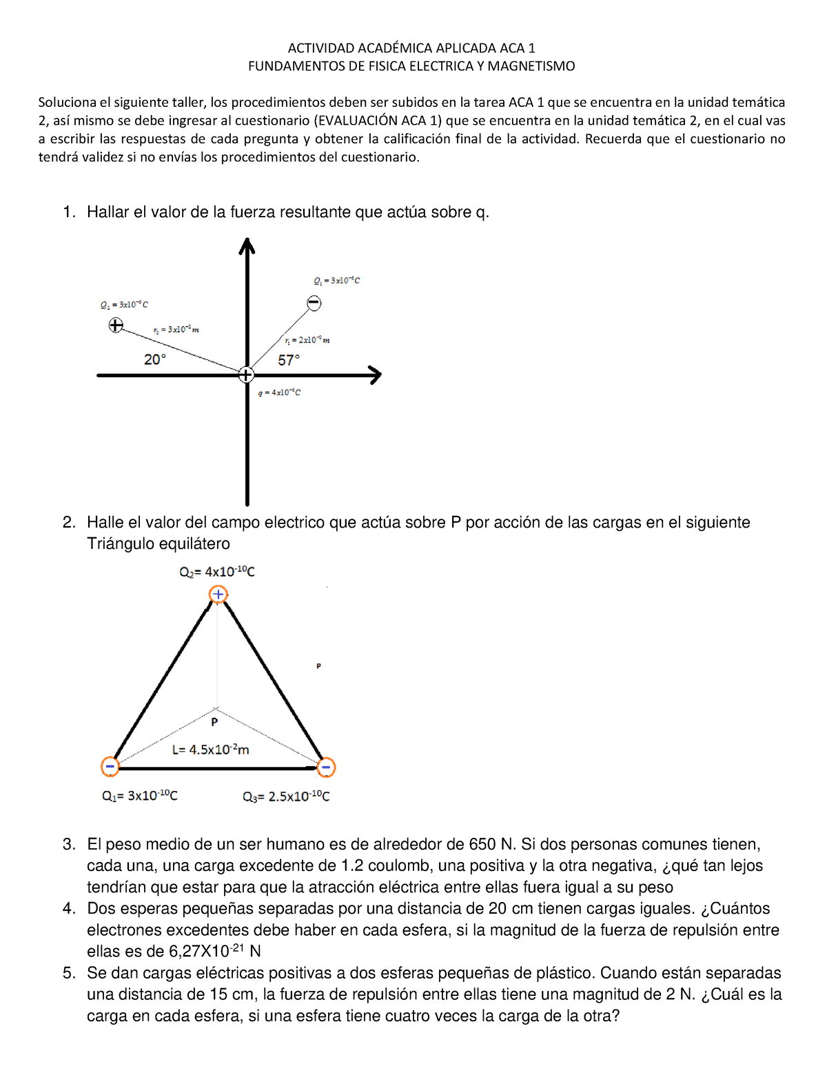 ACA 1 CUN 2023 B Electricidad - ACTIVIDAD ACAD.. APLICADA ACA 1 ...