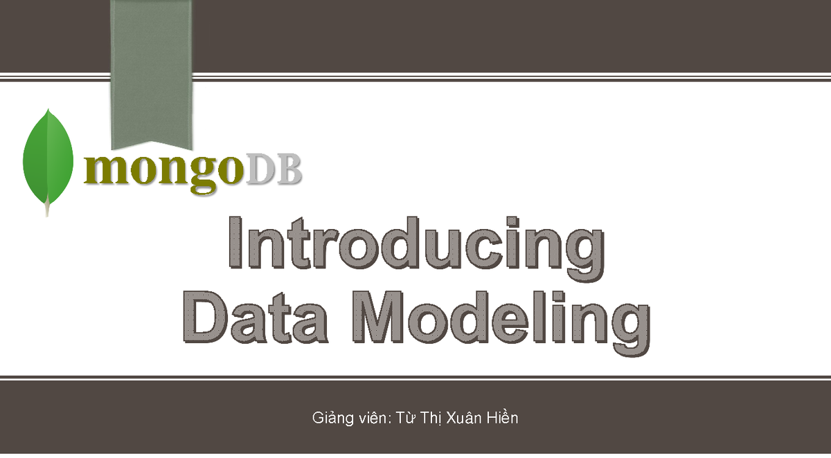 What Is Data Modeling In Mongodb at Emma Rouse blog