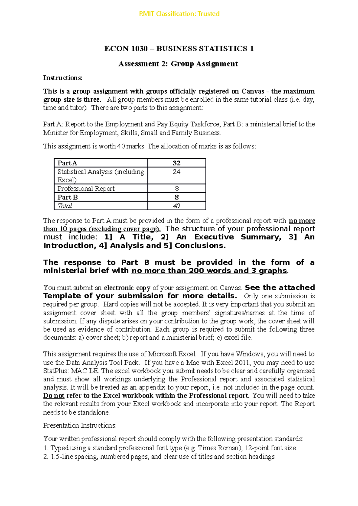 group assignment instructions