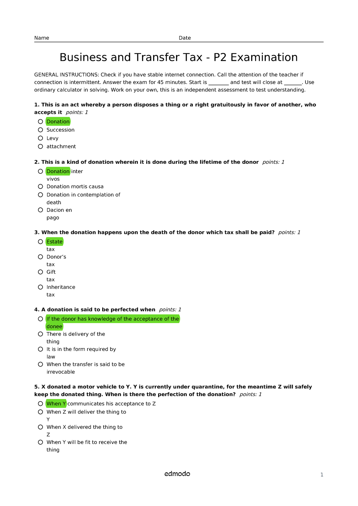 business taxation solved assignment