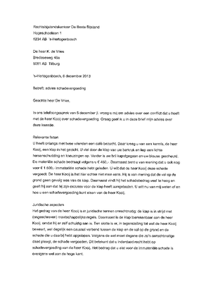 Juridische schrijfvaardigheden aantekeningen HC - Course: 1718-P1