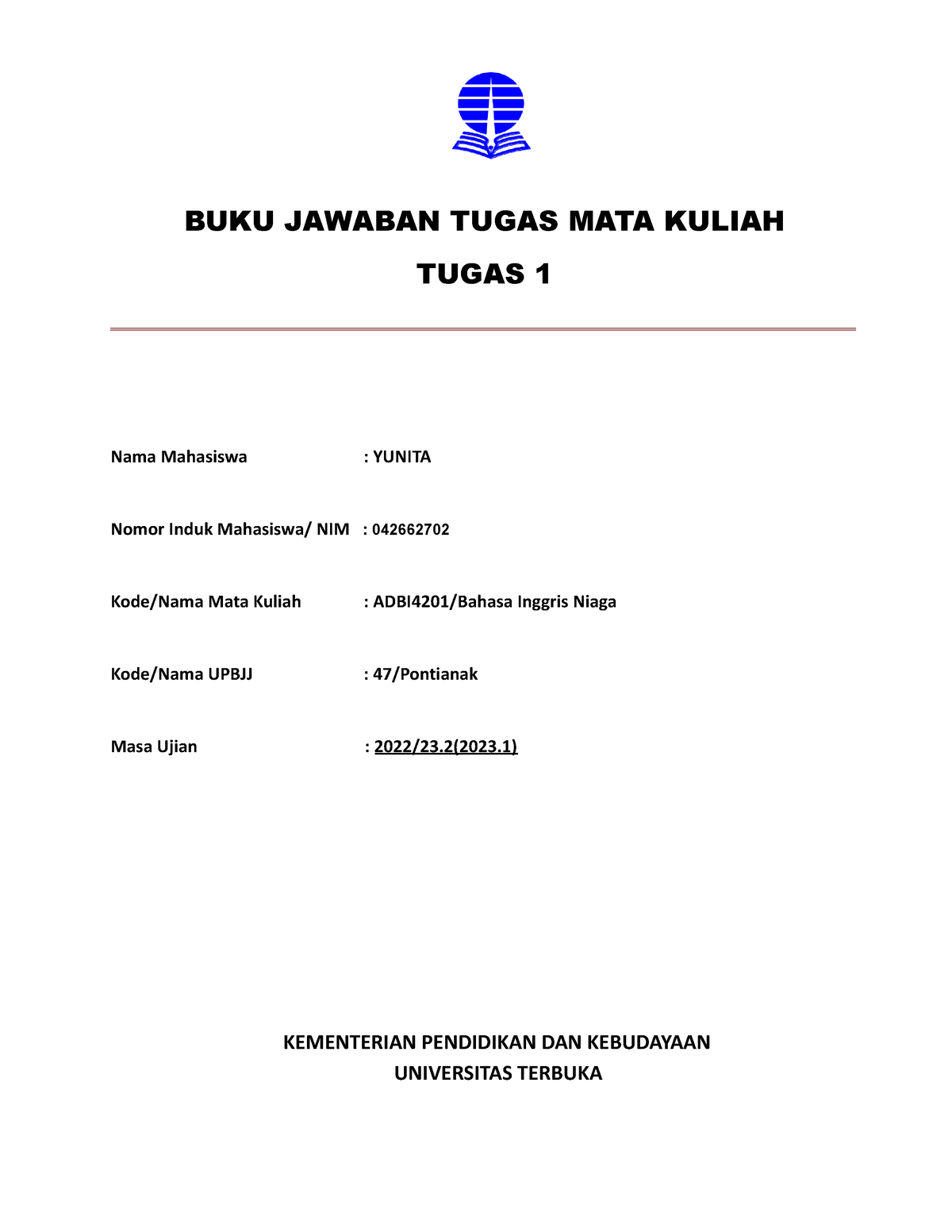 ADBI4201 Bahasa Inggris Niaga - BUKU JAWABAN TUGAS MATA KULIAH TUGAS 1 ...