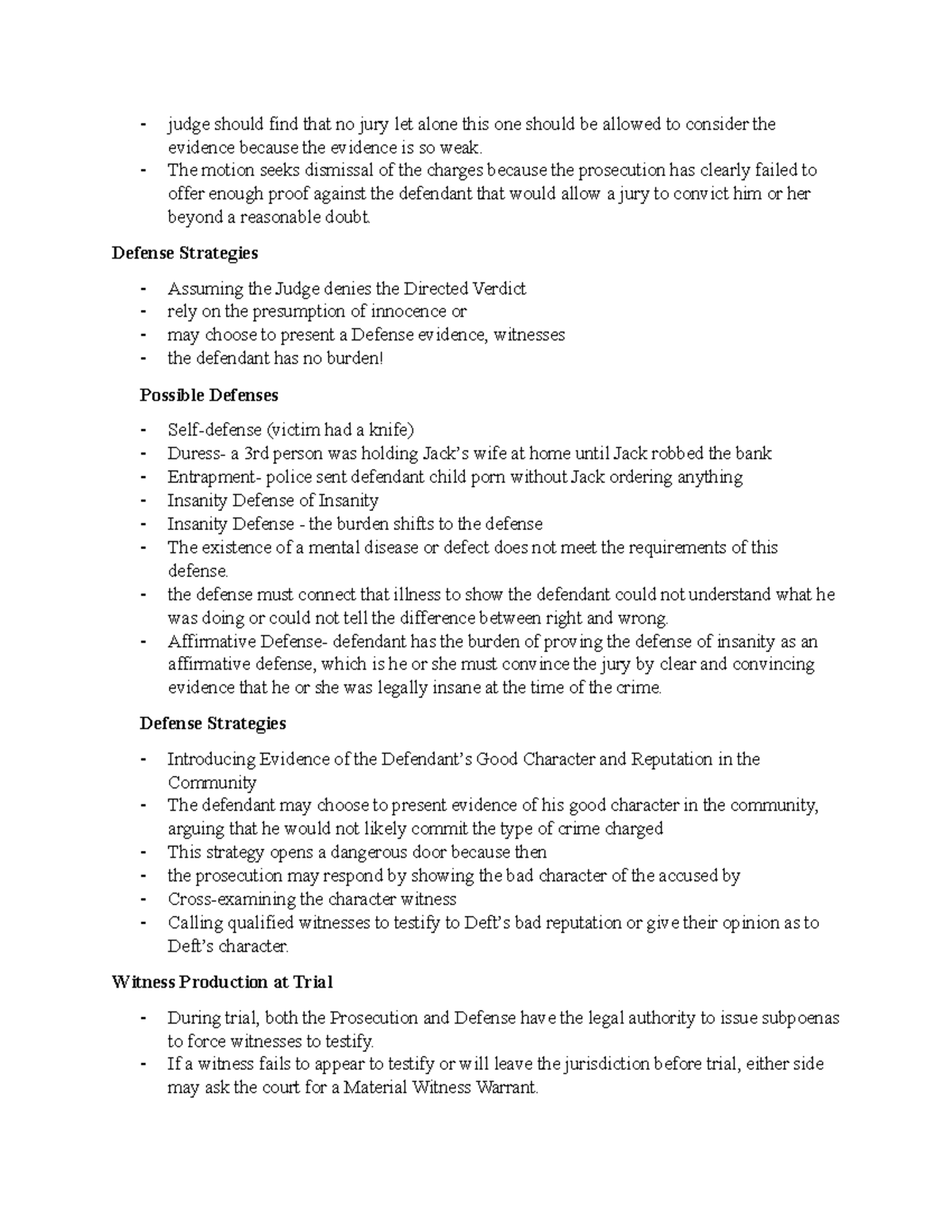 CRJ CHPT 10 Notes 8 - INTRO TO CRIMINAL JUSTICE TEACHER: MARTIN ...