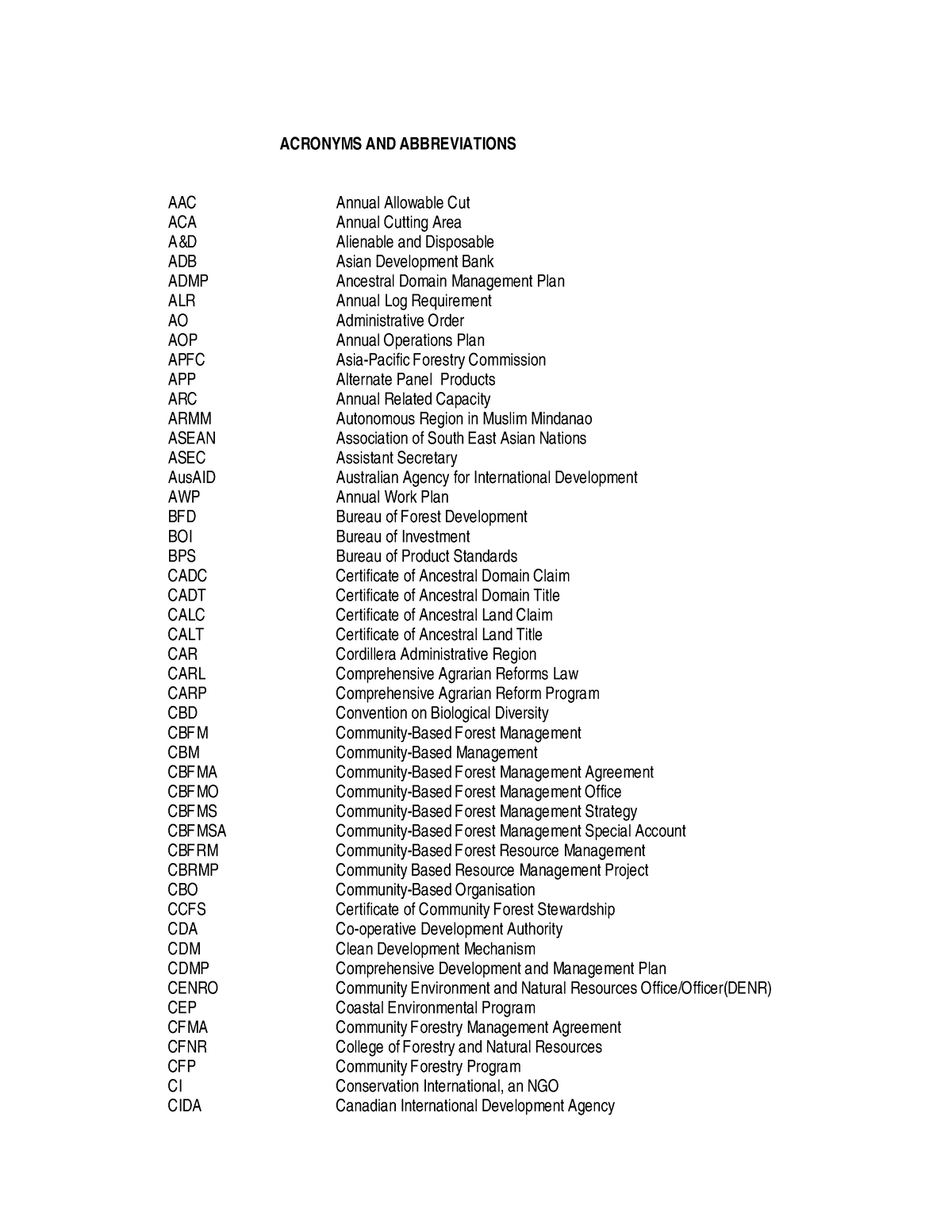 6. Acronyms And Abbreviations - ACRONYMS AND ABBREVIATIONS AAC Annual ...