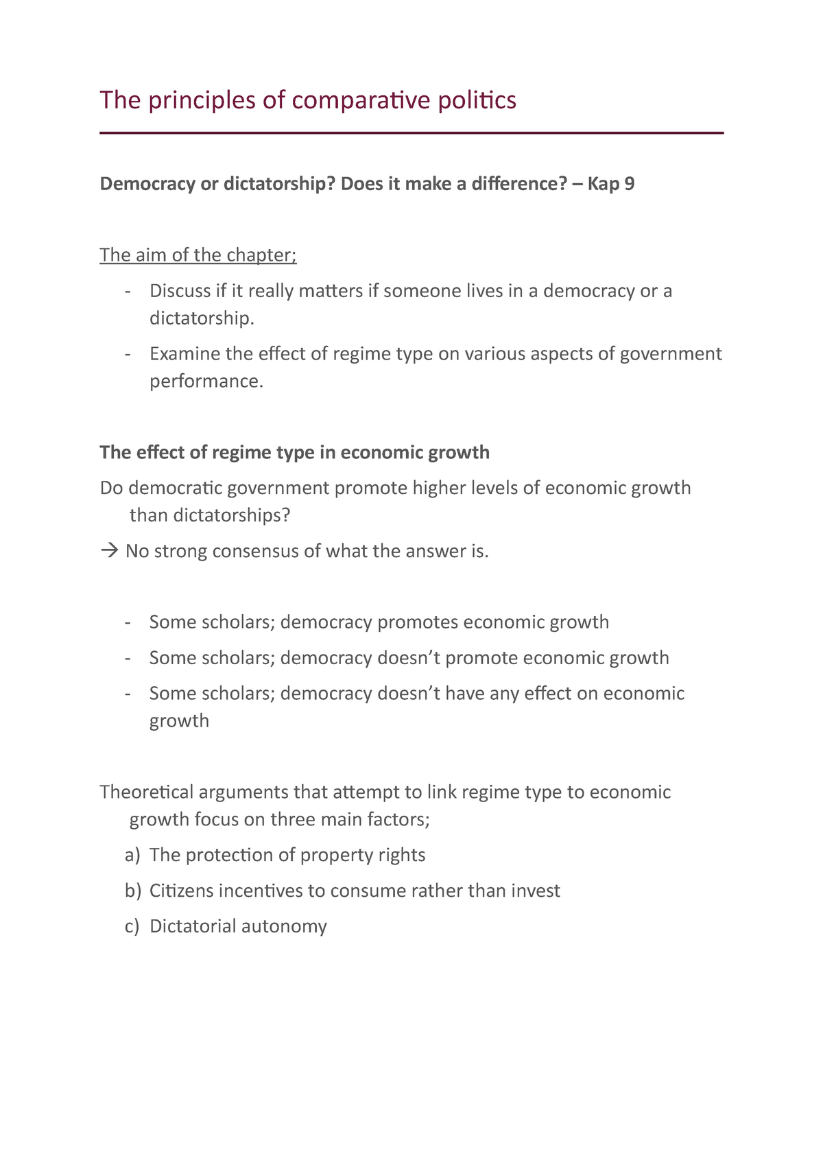 case study method of comparative politics