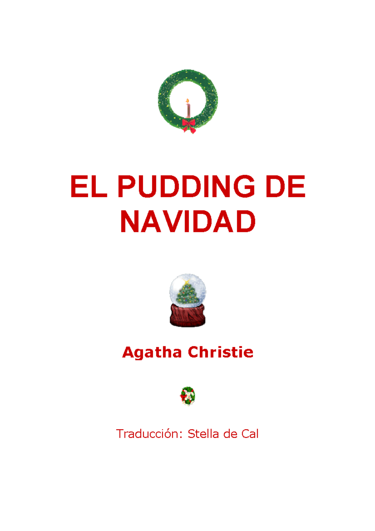 Agatha Christie El pudding de navidad EL PUDDING DE NAVIDAD Agatha