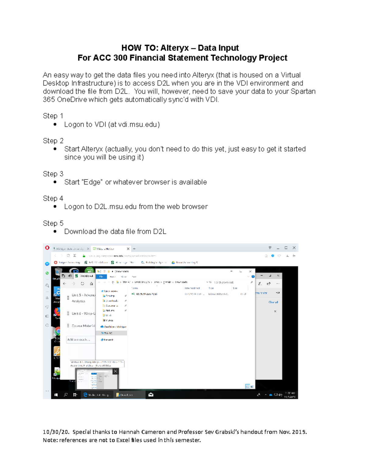 HOW TO Alteryx Data Input - HOW TO: Alteryx – Data Input For ACC 300 ...