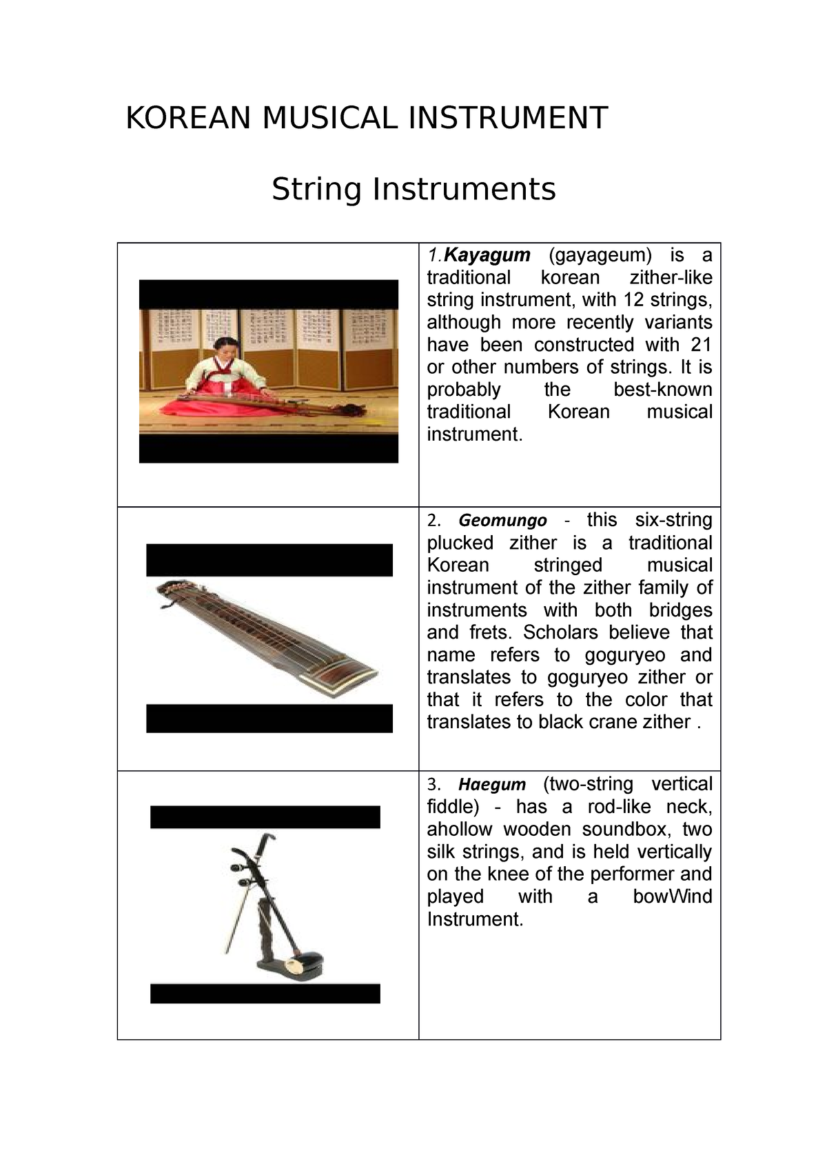 A two deals string vertical fiddle