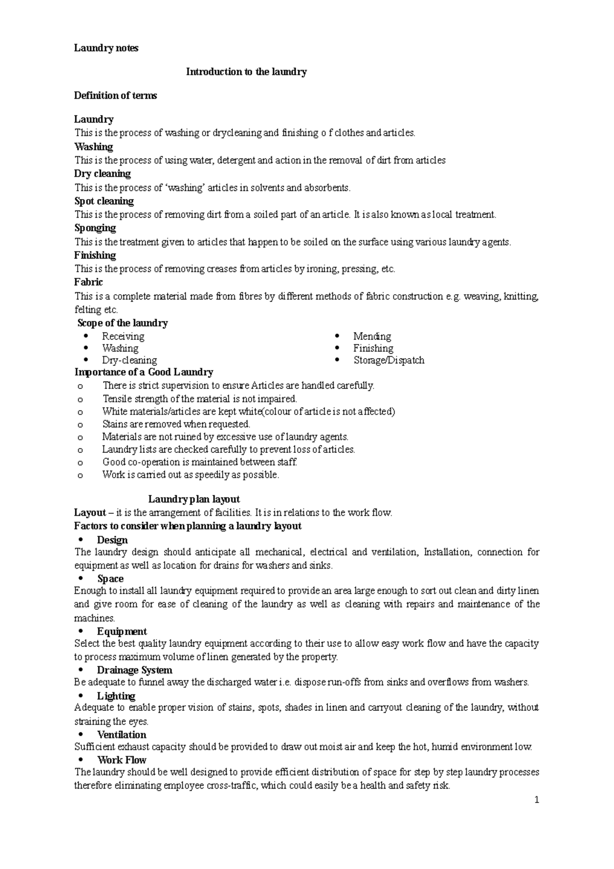 Laundry notes C2 copy Simple Laundry notes Introduction to the