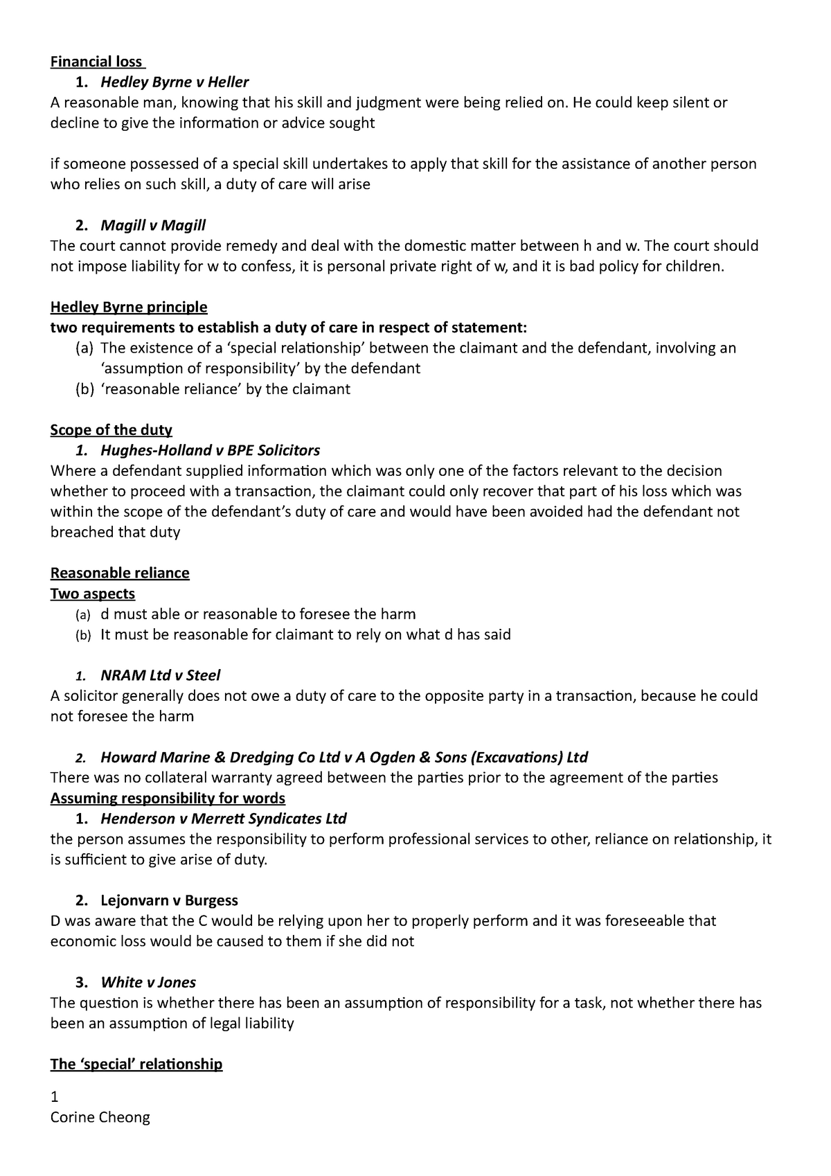 financial-loss-part-4-financial-loss-1-hedley-byrne-v-heller-a