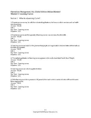 Chap001 - Test Bank - Chapter 01 Introduction To Operations Management ...