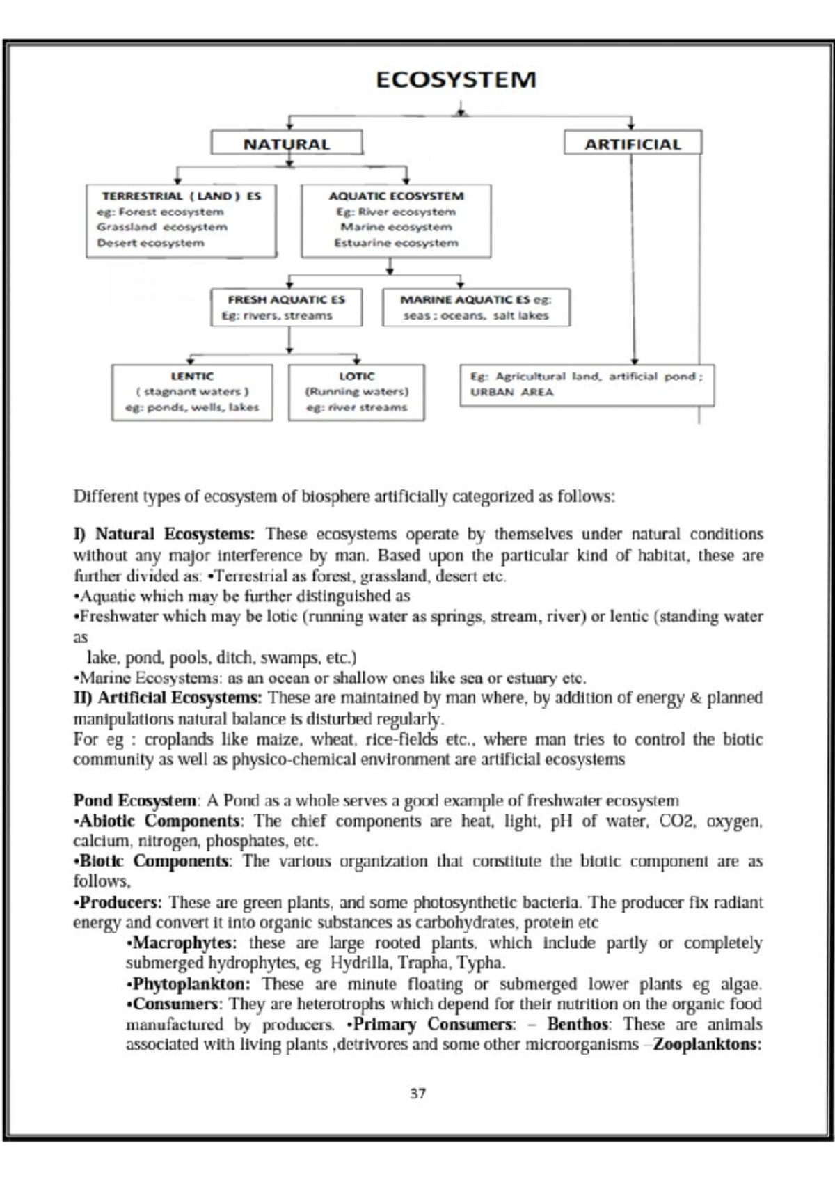 Environment -Ecosystem - Basics Of Environmental Science - Studocu