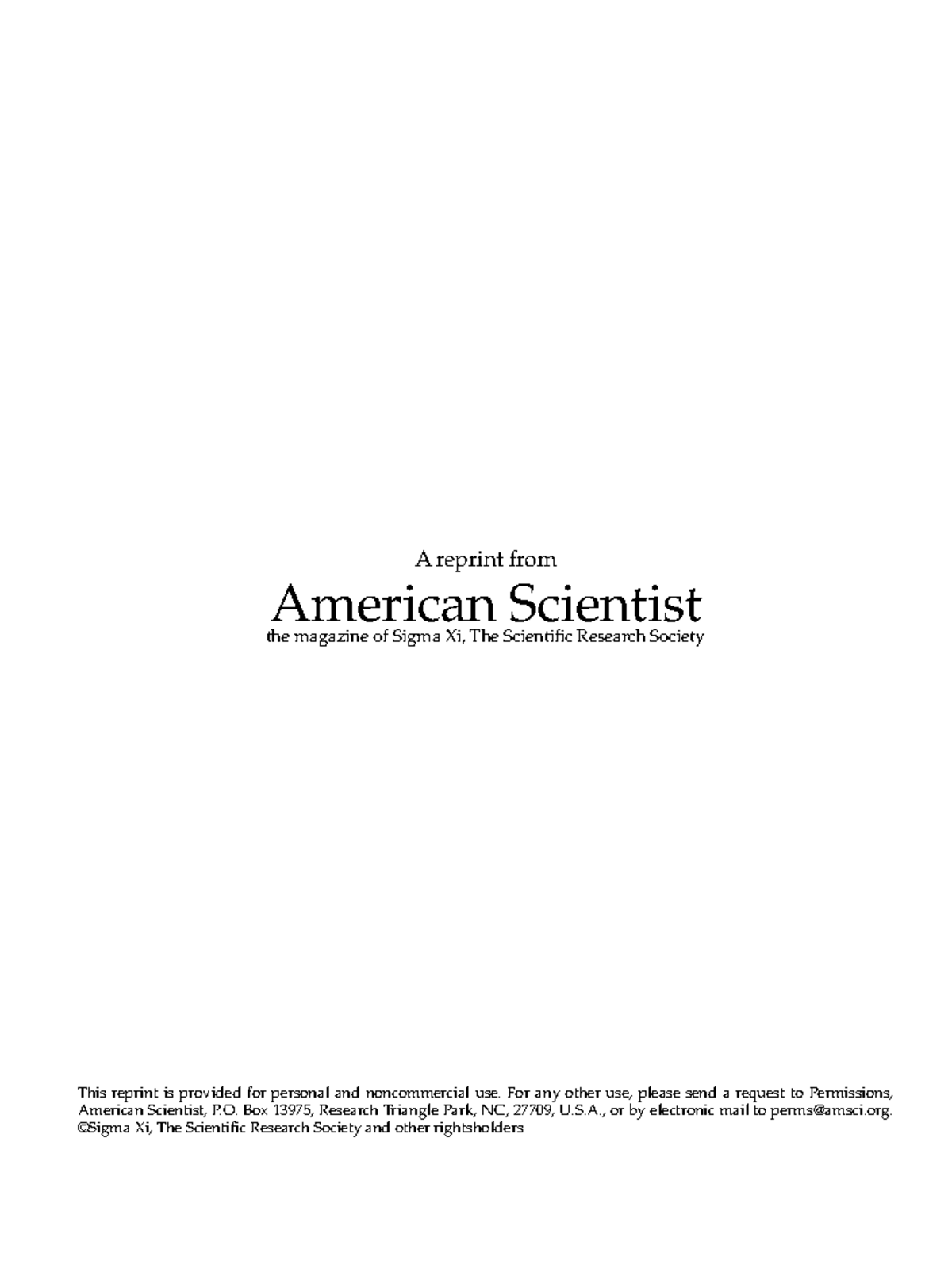 L2 - This is the articles for lecture 2 - A reprint from American ...