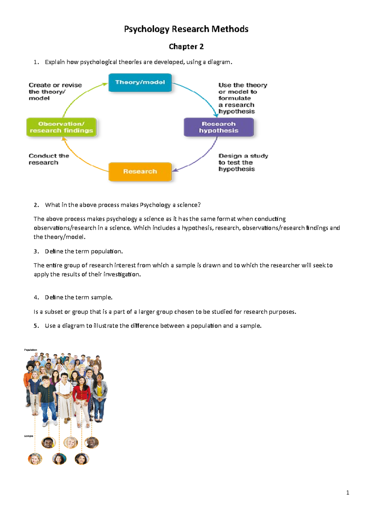 chapter 12 research methods quizlet