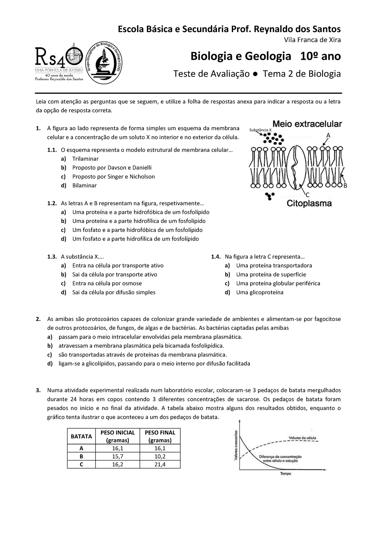 Bio4 - Biologia 11 Ano Fichas - Escola B·sica E Secund·ria Prof ...