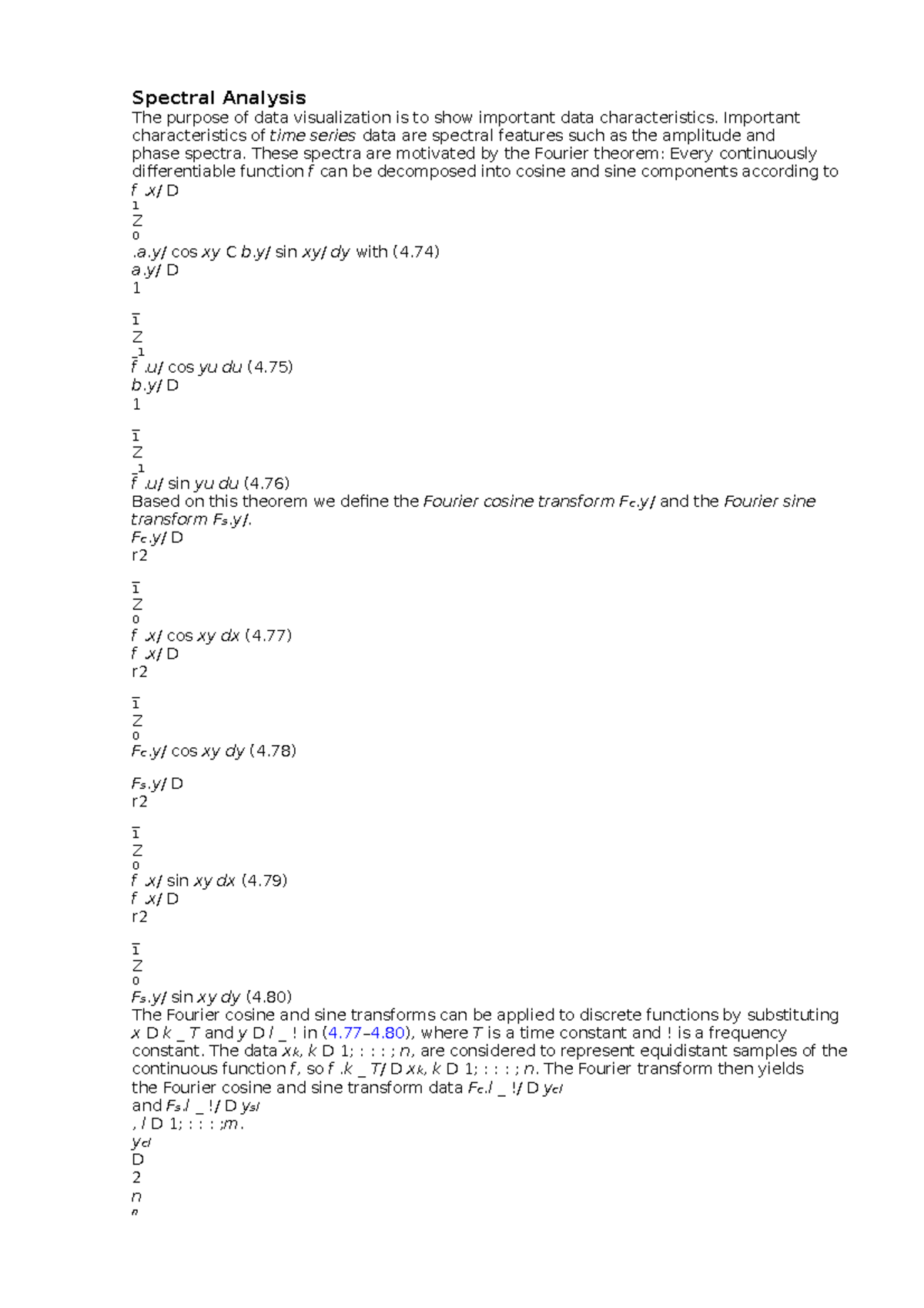 Spectral Analysis - Spectral Analysis The purpose of data visualization ...