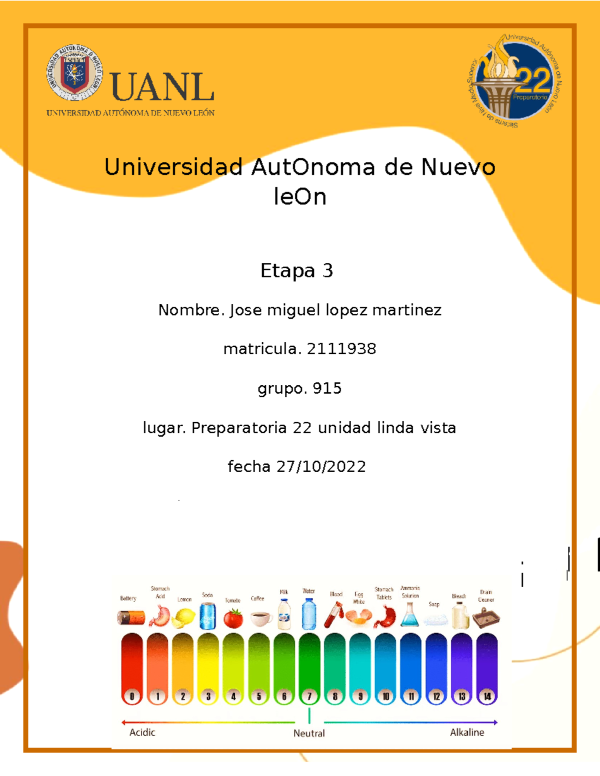 FQE EVE3 Impreso - Universidad AutOnoma de Nuevo leOn Etapa 3 Nombre ...