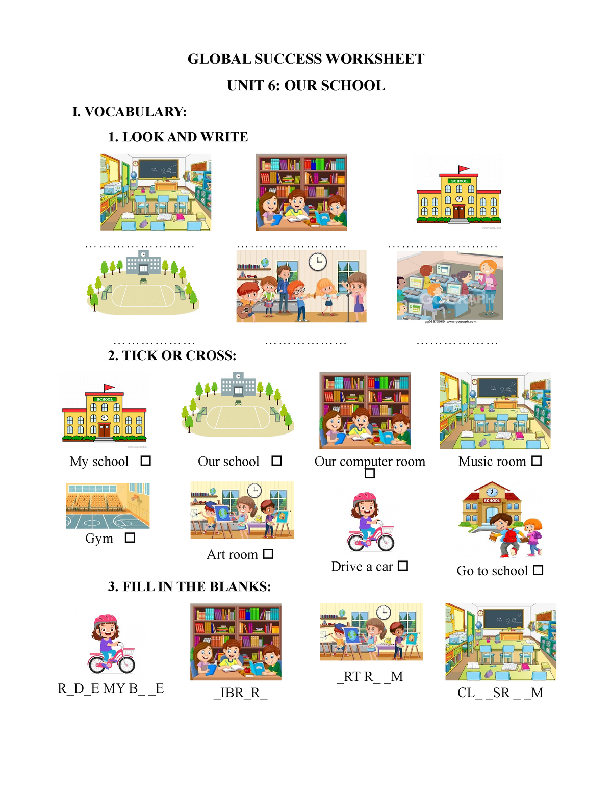 Global Success Worksheet UNIT 6 GLOBAL SUCCESS WORKSHEET UNIT 6 OUR   Thumb 1200 1553 